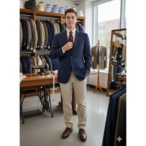 Banana Republic Reda Flexo Unstructured Slim Fit Italian Wool Fabric Blazer 44R